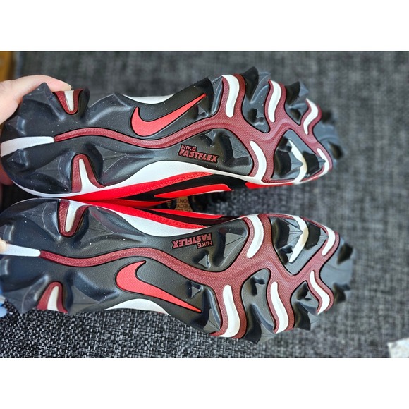 Nike Alpha Menace 4 Shark Football Cleats Red Black White Mens 10 NWT main image 12
